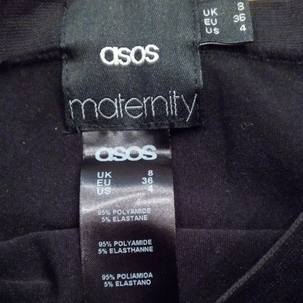 Asos Maternity Black Bump Band Women's Casual Girlhoodcore Baby Bump,4